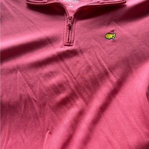 Augusta National Masters Tech Women's Coral Quarter-Zip Turtleneck Pullover